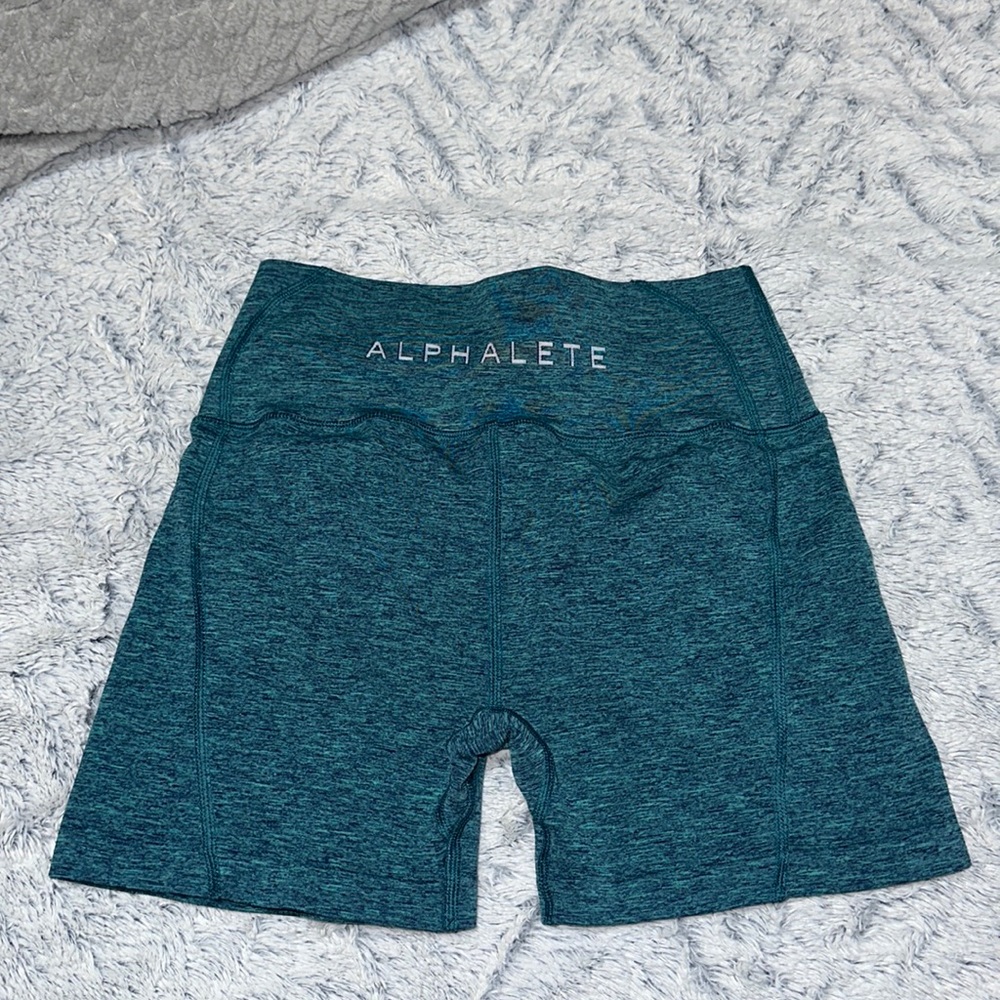 Alphalete teal shorts women’s medium
